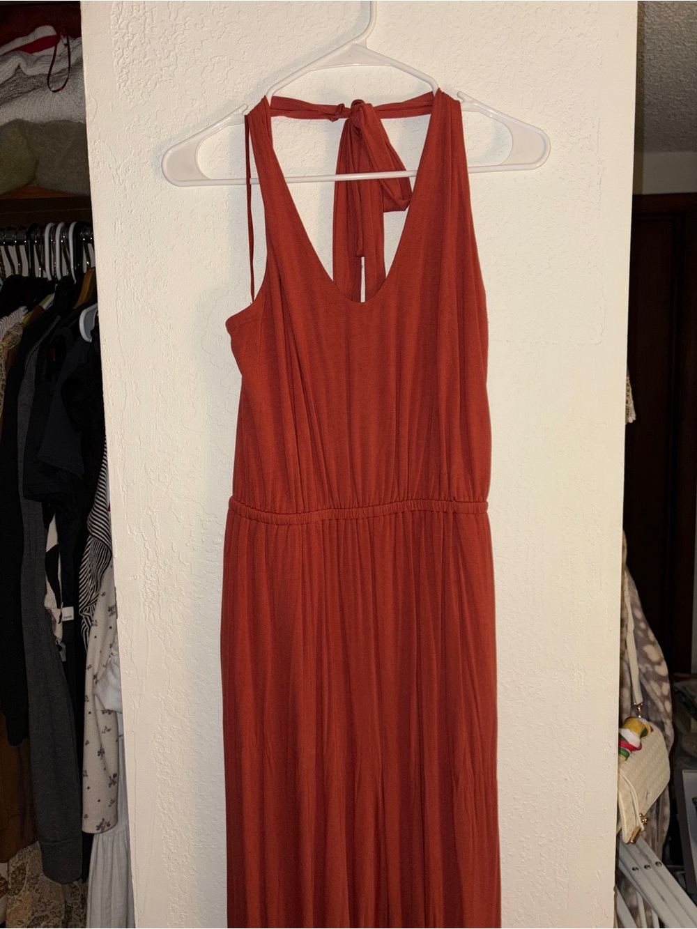 Old Navy Women’s Rust Wide-Leg Jumpsuit